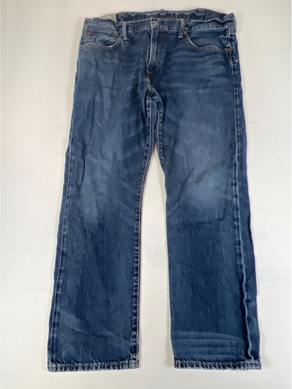 Polo Ralph Lauren Men Blue 38x30 Authentic Dungarees Straight Leg Denim Jeans